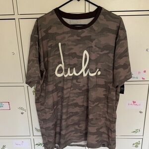 NEW NWT Rags to Raches unisex mens 2x XXL DUH camo crew neck tee